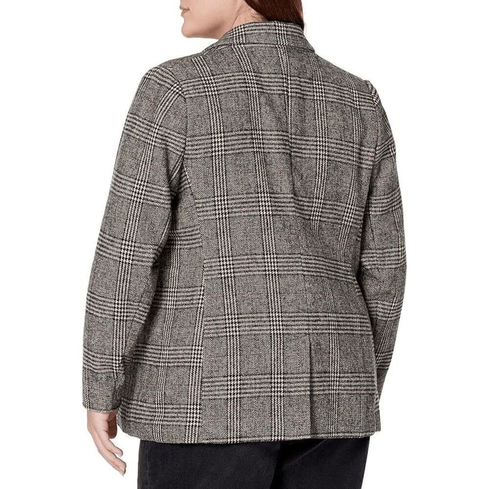 The Drop Women's Blake Tweed Plaid Long Blazer XL NWOT - Picture 12 of 12